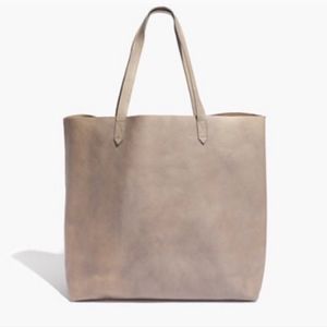 Madewell Transport Tote in Frosted Taupe Leather Shoulder bag